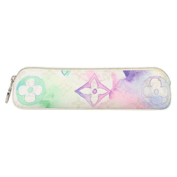 LOUIS VUITTON Monogram Watercolor Trousse Elizabeth Pen Case GI0591 Auth 127326
