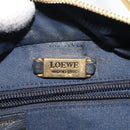 LOEWE Hand Bag Leather Gold Tone Auth 127344-11