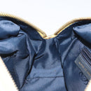 LOEWE Hand Bag Leather Gold Tone Auth 127344-18