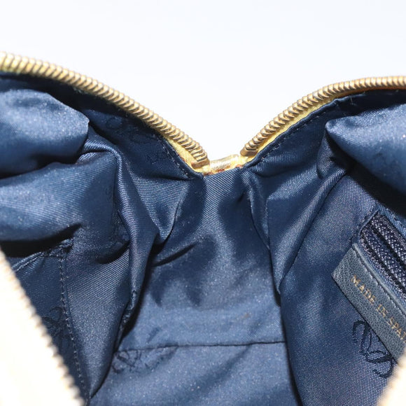 LOEWE Hand Bag Leather Gold Tone Auth 127344