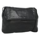 LOEWE Shoulder Bag Leather Black Gold Auth 127349-1