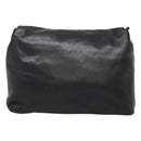 LOEWE Shoulder Bag Leather Black Gold Auth 127349-2