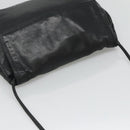 LOEWE Shoulder Bag Leather Black Gold Auth 127349-6
