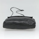 LOEWE Shoulder Bag Leather Black Gold Auth 127349-5