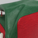 LOUIS VUITTON Epi Petit Noe Shoulder Bag Bicolor Green Red M44147 LV Auth 127353-17