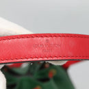 LOUIS VUITTON Epi Petit Noe Shoulder Bag Bicolor Green Red M44147 LV Auth 127353-9