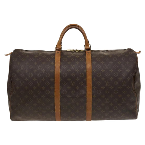 LOUIS VUITTON Monogram Keepall 60 Boston Bag M41422 LV Auth 127361