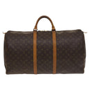 LOUIS VUITTON Monogram Keepall 60 Boston Bag M41422 LV Auth 127361-2