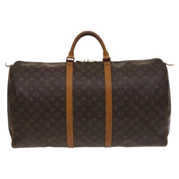 LOUIS VUITTON Monogram Keepall 60 Boston Bag M41422 LV Auth 127361