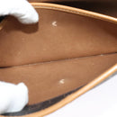 Christian Dior Honeycomb Canvas Chain Shoulder Bag PVC Black Gold Auth 127369-20