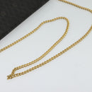 Christian Dior Honeycomb Canvas Chain Shoulder Bag PVC Black Gold Auth 127369-7