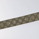 GUCCI Interlocking GG Supreme Belt PVC 39.4"" Beige Gold Auth 127371-9