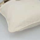 PRADA Shoulder Bag Nylon White Silver Auth 127376-15