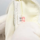 PRADA Shoulder Bag Nylon White Silver Auth 127376-12