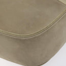 Salvatore Ferragamo Vala Shoulder Bag Suede Beige Gold Auth 127380-8
