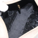 Salvatore Ferragamo Vala Shoulder Bag Suede Beige Gold Auth 127380-18