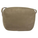 Salvatore Ferragamo Vala Shoulder Bag Suede Beige Gold Auth 127380-3