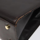 Salvatore Ferragamo Shoulder Bag Leather Brown Gold Auth 127385-12