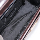 Salvatore Ferragamo Shoulder Bag Leather Brown Gold Auth 127385-17