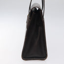 Salvatore Ferragamo Shoulder Bag Leather Brown Gold Auth 127385-4