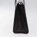Salvatore Ferragamo Shoulder Bag Leather Brown Gold Auth 127385-5