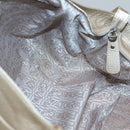 Salvatore Ferragamo Gancini Shoulder Bag Leather Gold Tone Silver Auth 127393-17