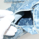 LOUIS VUITTON Monogram Denim Shorts Pants Blue LV Auth 127399M-10