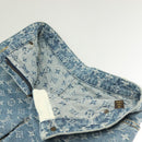 LOUIS VUITTON Monogram Denim Shorts Pants Blue LV Auth 127399M-15