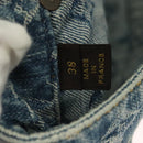 LOUIS VUITTON Monogram Denim Shorts Pants Blue LV Auth 127399M-16