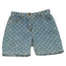 LOUIS VUITTON Monogram Denim Shorts Pants Blue LV Auth 127399M-2