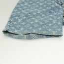 LOUIS VUITTON Monogram Denim Shorts Pants Blue LV Auth 127399M-6