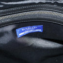 BURBERRY Nova Check Blue Label Tote Bag Wool Black Auth 127403-11
