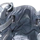 BURBERRY Nova Check Blue Label Tote Bag Wool Black Auth 127403-17