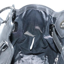 BURBERRY Nova Check Blue Label Tote Bag Wool Black Auth 127403-18