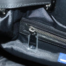 BURBERRY Nova Check Blue Label Tote Bag Wool Black Auth 127403-19