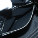 BURBERRY Nova Check Blue Label Tote Bag Wool Black Auth 127403-20