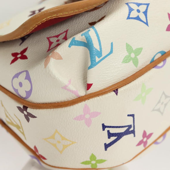 LOUIS VUITTON Monogram Multicolor Patty Shoulder Bag White M40305 Auth 127416V