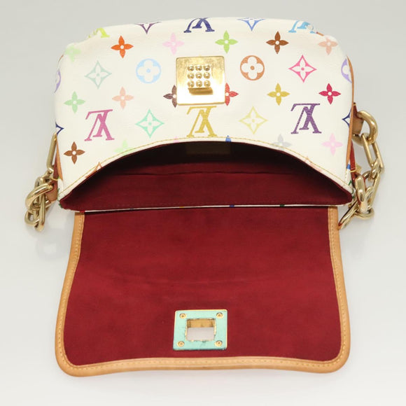 LOUIS VUITTON Monogram Multicolor Patty Shoulder Bag White M40305 Auth 127416V