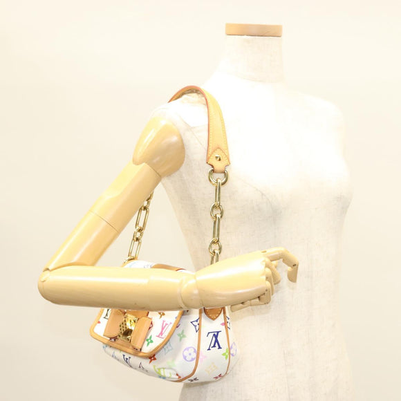 LOUIS VUITTON Monogram Multicolor Patty Shoulder Bag White M40305 Auth 127416V