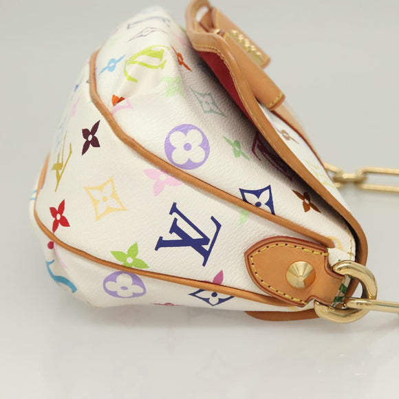 LOUIS VUITTON Monogram Multicolor Patty Shoulder Bag White M40305 Auth 127416V