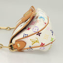 LOUIS VUITTON Monogram Multicolor Patty Shoulder Bag White M40305 Auth 127416V-4
