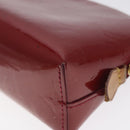 LOUIS VUITTON Vernis Pochette Cosmetic Pouch Pomme D'amour M91496 LV Auth 127419-10