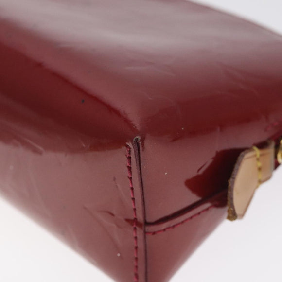 LOUIS VUITTON Vernis Pochette Cosmetic Pouch Pomme D'amour M91496 LV Auth 127419