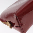 LOUIS VUITTON Vernis Pochette Cosmetic Pouch Pomme D'amour M91496 LV Auth 127419-11