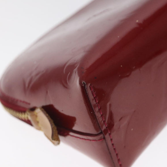 LOUIS VUITTON Vernis Pochette Cosmetic Pouch Pomme D'amour M91496 LV Auth 127419