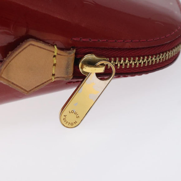 LOUIS VUITTON Vernis Pochette Cosmetic Pouch Pomme D'amour M91496 LV Auth 127419