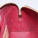 LOUIS VUITTON Vernis Pochette Cosmetic Pouch Pomme D'amour M91496 LV Auth 127419-15