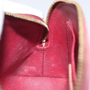 LOUIS VUITTON Vernis Pochette Cosmetic Pouch Pomme D'amour M91496 LV Auth 127419-16