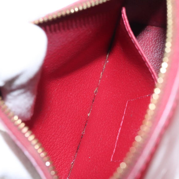 LOUIS VUITTON Vernis Pochette Cosmetic Pouch Pomme D'amour M91496 LV Auth 127419