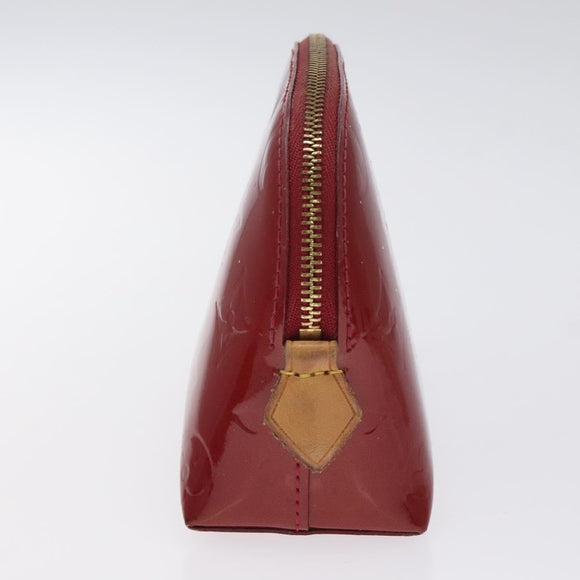 LOUIS VUITTON Vernis Pochette Cosmetic Pouch Pomme D'amour M91496 LV Auth 127419